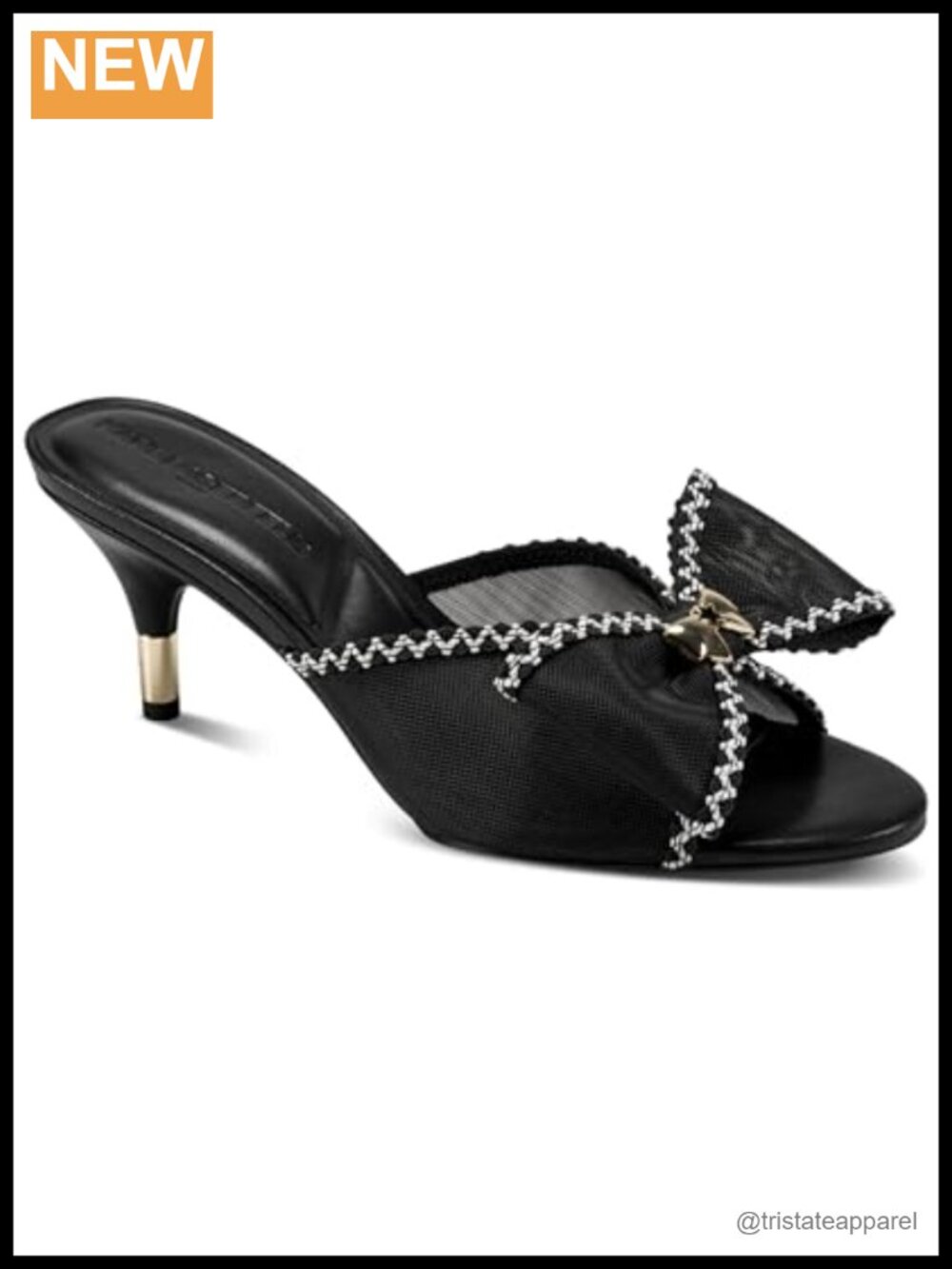 Kitten Heel Closed Toe Pump Mule with Bow Detail for Party and Casual Wear
